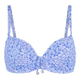LingaDore 7215BT Blue Paisley Print Voorgevormde Bikini Top
