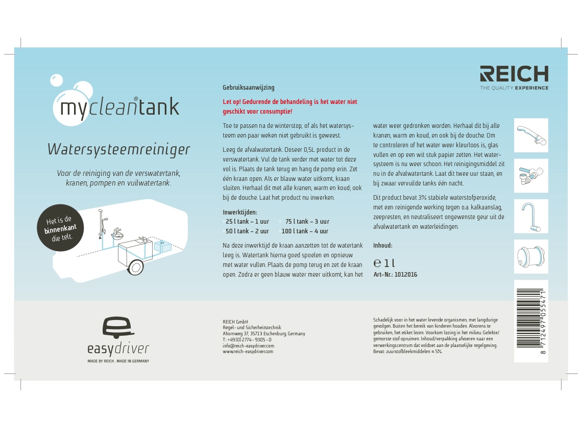 Reich Mycleantank waterreiniger