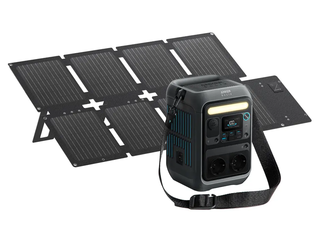 Anker SOLIX C300X powerstation met PS60X zonnepaneel
