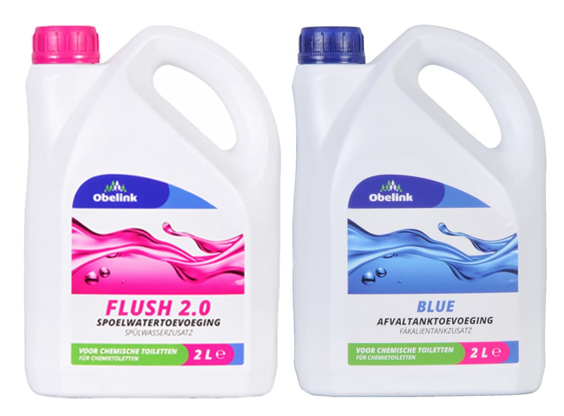 Obelink Blue Toilet afvaltank- en Flush 2.0 spoelwatertoevoeging