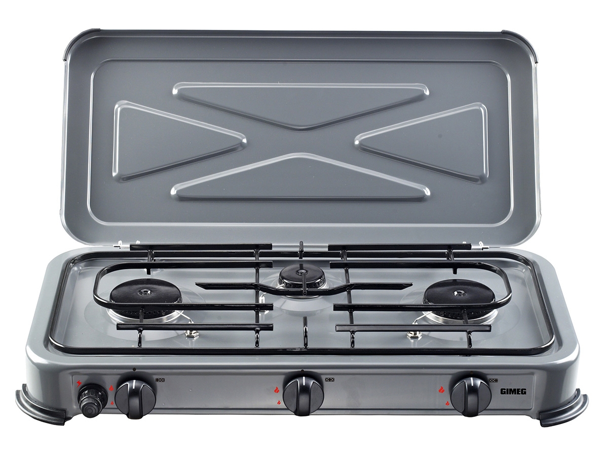 Gimeg 3-pits kooktoestel met elektrische ontsteking