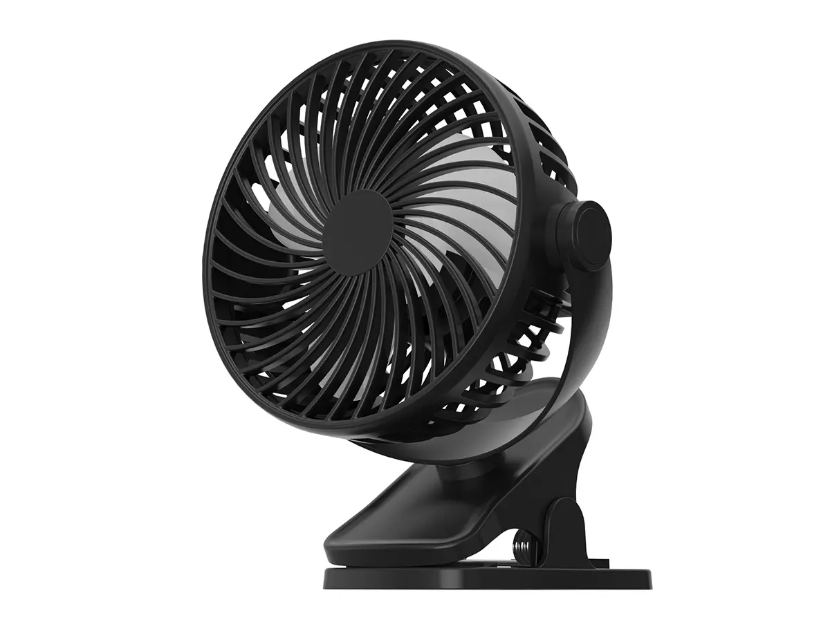 Fullcomfort A-Flow Clip-on Mini USB ventilator - Black
