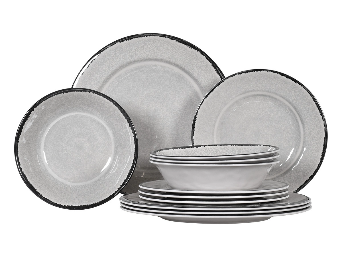 Obelink Premium Stone serviesset - 12-delig