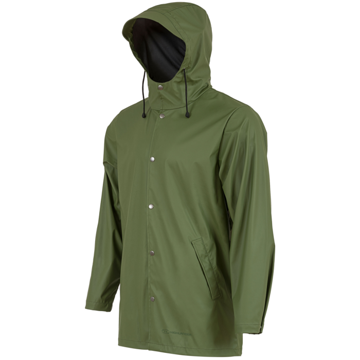 Highlander Lighthouse groene halflange regenjas