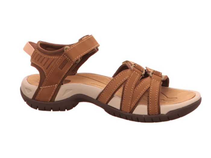 Teva Tirra Leather Honey Brown dames sandalen