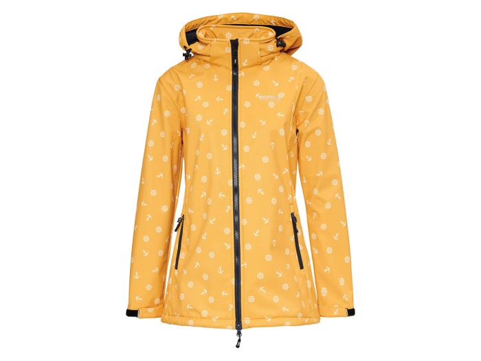 Nordberg Anker Golden Yellow dames softshell jas