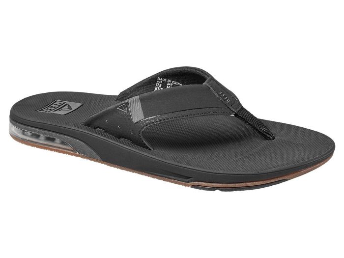 Reef Fanning Low Black heren teenslippers