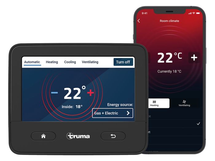 Truma Combi boiler/kachel met iNet X paneel