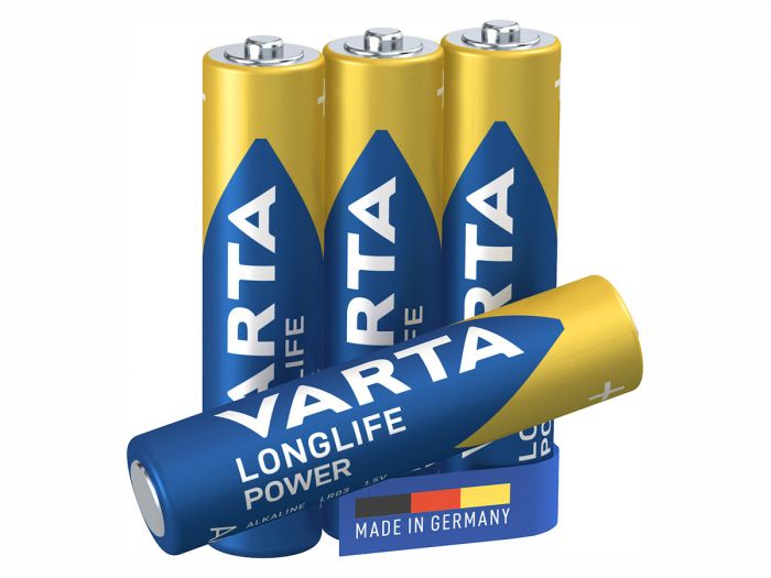 innovatie Soldaat gerucht Varta 4x Longlife Power AAA batterijen