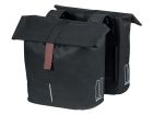 Basil City dubbele fietstas - Black