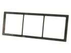 BBA 3-vak afdekraam hoogglans - grey
