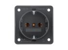 Berker integro 1 V RA inbouwdoos - anthracite