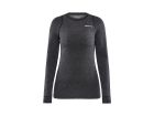 Craft Core wollen merino dames shirt - Black Melange