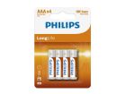 Philips LongLife AAA batterijen - 4 stuks