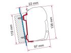 Fiamma F45 adapter Transit High Roof