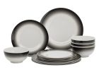 Flamefield Royale Onyx serviesset - 12-delig