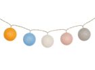 Grundig pastelkleuren sfeervolle bollenslinger