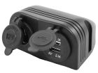 Haba 12 volt + 2x USB opbouwdoos