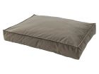 Madison Medium Lounge Velours taupe hondenkussen