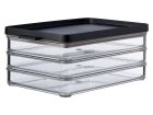 Mepal Omnia 3-laags vleeswaren koelkastdoos - Nordic Black