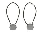 Obelink set lange elastieken met platte knop - 14 cm