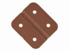 Obelink kunststoffen scharnieren (4x stuks) - brown