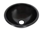 NavyLoad 30 cm halfvormige ronde wasbak - black