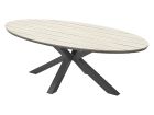 Outdoor Feelings Edson Carbon black light teak 220 x 115 tuintafel