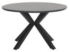 Outdoor Feelings Edson Carbon black grey teak Ø 122 cm tuintafel