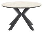 Outdoor Feelings Edson Carbon black light teak Ø 122 cm tuintafel