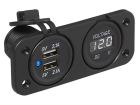 ProPlus 6-30V voltmeter - 2 USB inbouwkit