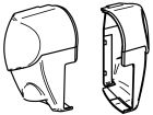 Thule Omnistor set eindkappen cassette 5003 wit