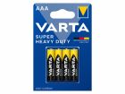 Varta 4x Superlife AAA batterijen