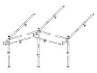 Obelink voortentframe staal 28 mm maat 2 - 7