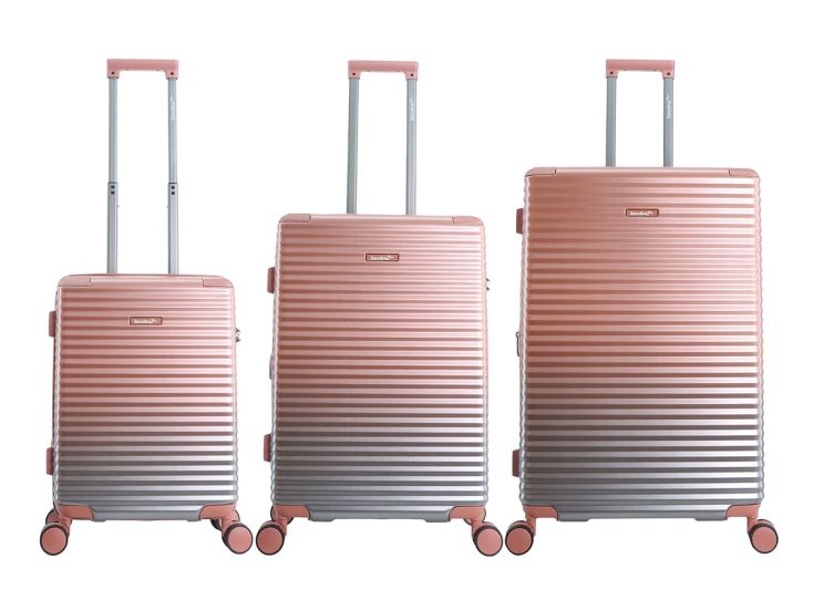 Saxoline Blue Elite 55/65/74 cm reiskofferset - Pink