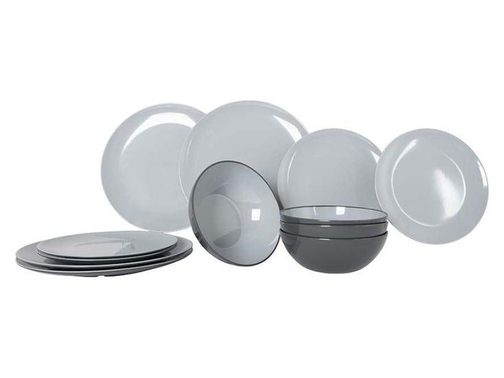 Gimex Vivid Line 12-delig serviesset - Grey