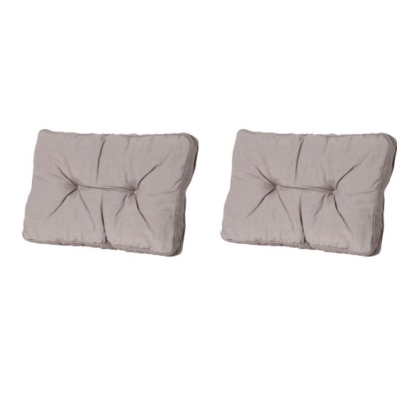 Madison Panama taupe Rugkussen - Set van 2