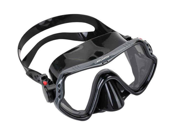 Atlantis Guana volwassenen duikbril - Black