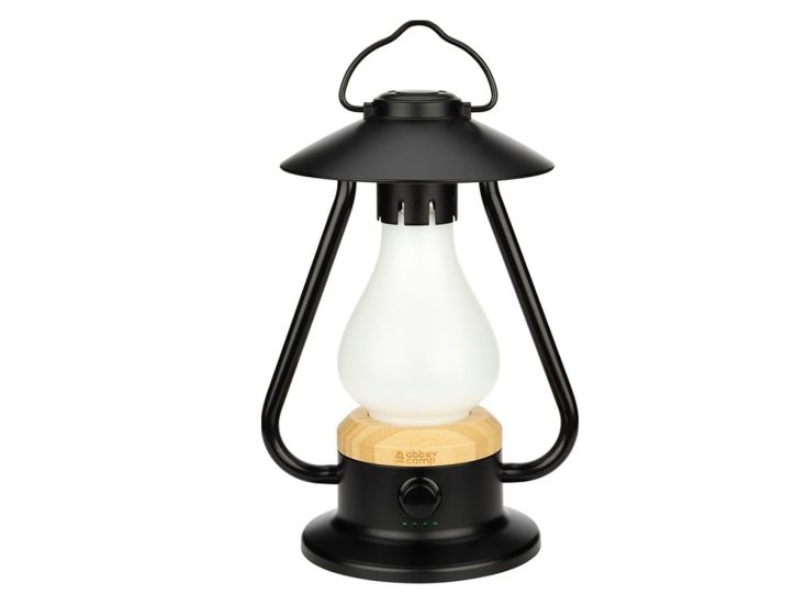 Abbey Camp OSLO-279 Retro LED lantaarn - Black