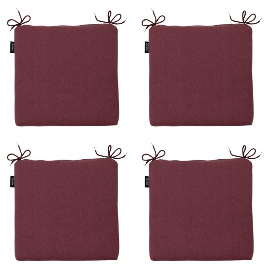 Madison Bordeaux canvas eco+ Zitkussen - Set van 4