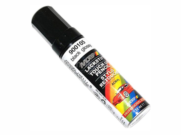 Motip zwart glans 12ml lakstift