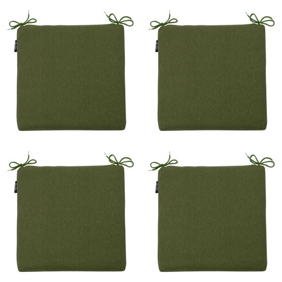 Madison Moss green canvas eco+ Zitkussen - Set van 4