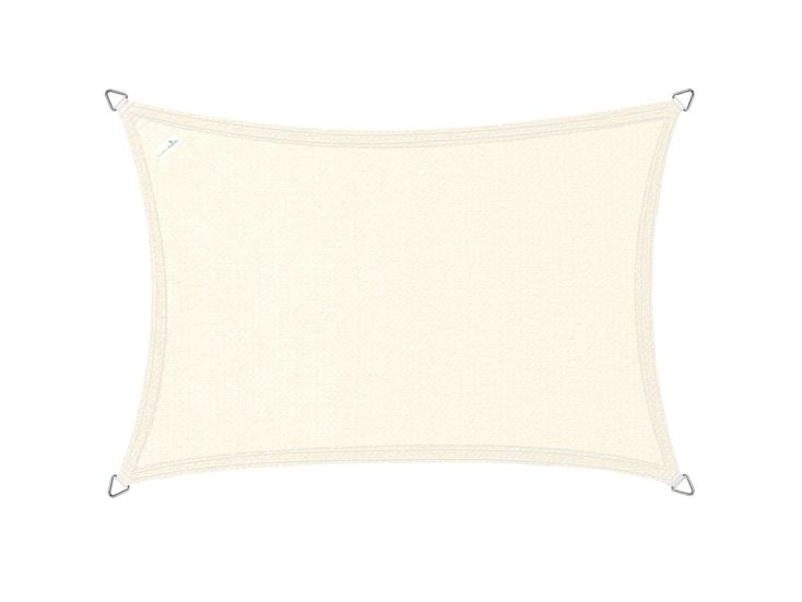 Buitenkado 3x4 crème wit HPDE waterdoorlatend schaduwdoek