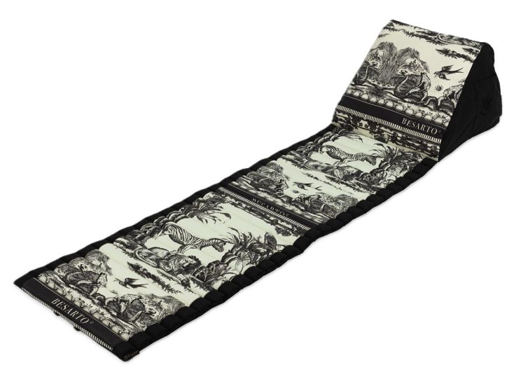 Besarto  Strandmatras - Toile de Jouy  Black