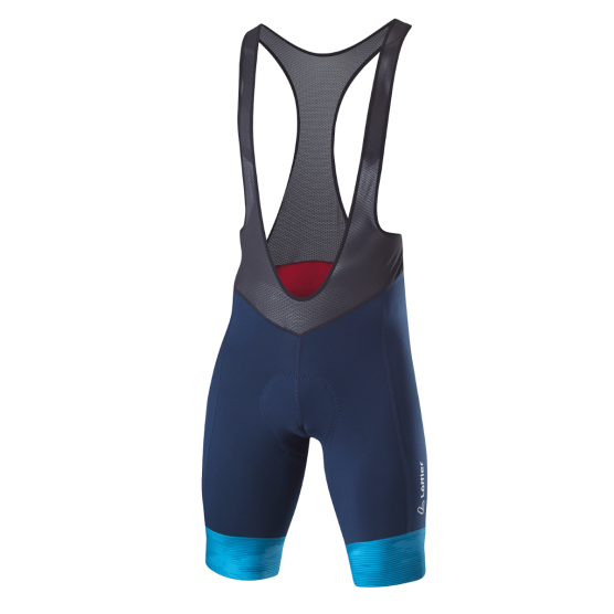 Loeffler Volta blauwe heren bibshorts