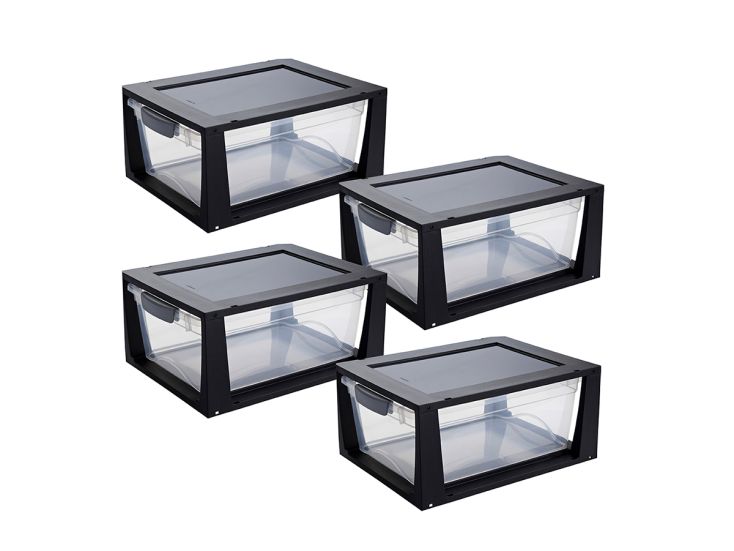 Sunware set van 4 11L omega ladekastje - zwart