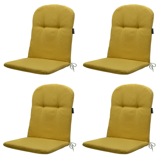 Madison Panama mustard Kuipstoelkussen - Set van 4