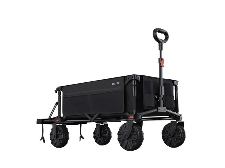 LifeGoods 200L bolderkar - Black