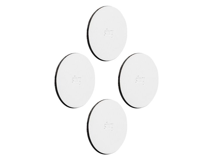 Silwy 7,5 cm set van 4 metalen nano-gelkussentjes - White