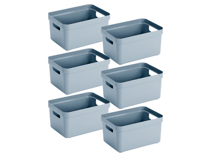 Sunware Sigma home set van 4 18L opbergbox - blauw